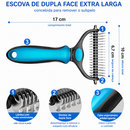 DuoPelos Premium - Escova Dupla Face para Cães e Gatos